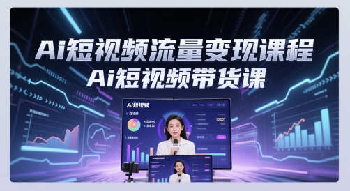 Ai短视频流量变现课程，Ai短视频带货课 - 奉壹网创-奉壹网创