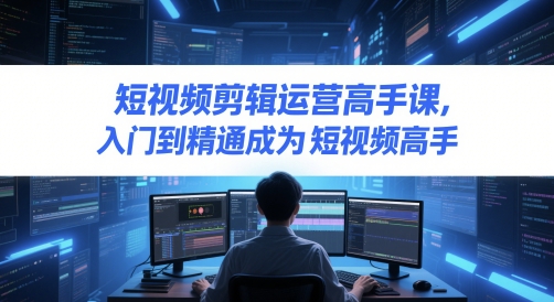 短视频剪辑运营高手课，入门到精通成为短视频高手 - 奉壹网创-奉壹网创