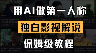 用AI做第一人称独白影视解说，手把手教学，保姆级教程 - 奉壹网创-奉壹网创