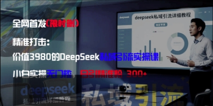 精准打击：价值3980的DeepSeek私域引流实操课，小白实操无门槛，日引精准粉300+ - 奉壹网创-奉壹网创