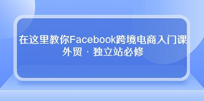 在这里教你Facebook跨境电商入门课，外贸·独立站必修 - 奉壹网创-奉壹网创