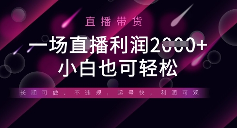 半无人直播带货，一场利润数张，适合所有平台玩法，小白也可轻松 - 奉壹网创-奉壹网创