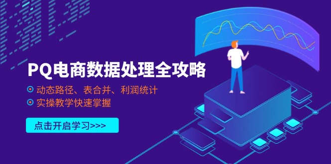 PQ电商数据处理全攻略，动态路径、表合并、利润统计，实操教学快速掌握 - 奉壹网创-奉壹网创