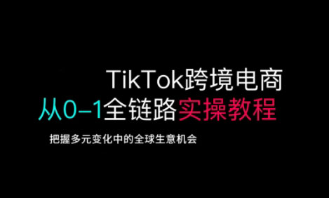 TikTok跨境电商从0-1全链路全方位实操教程，把握多元变化中的全球生意机会 - 奉壹网创-奉壹网创