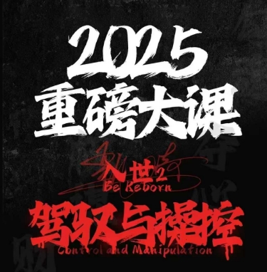 2025重磅大课，入世2，驾驭与控制 - 奉壹网创-奉壹网创