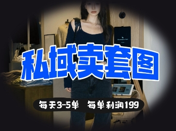 私域卖套图每天3-5单，每单利润99 - 奉壹网创-奉壹网创