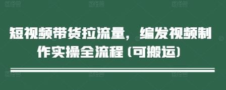 短视频带货拉流量，编发视频制作实操全流程(可搬运) - 奉壹网创-奉壹网创