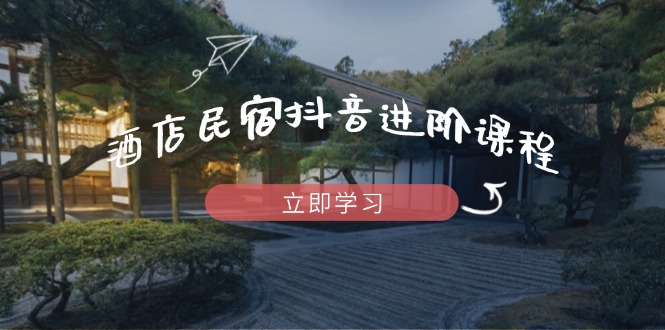 酒店民宿抖音进阶课程，掌握流量渠道与推流逻辑，打造爆款内容 - 奉壹网创-奉壹网创