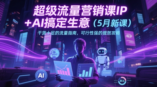 超级流量营销课IP+AI搞定生意(5月新课)干货十足的流量指南，可行性强的提效攻略 - 奉壹网创-奉壹网创