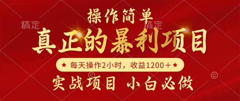 真正的暴利项目，操作简单，每天收益1200＋，自己做老板 - 奉壹网创-奉壹网创