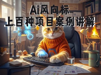 Ai风向标-附100种项目案例玩法-0基础小白到大神ai视频商业应用教学 - 奉壹网创-奉壹网创