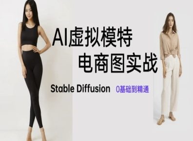 AI虚拟模特电商图实战，AI绘画Stable Diffusion 0基础到精通 - 奉壹网创-奉壹网创